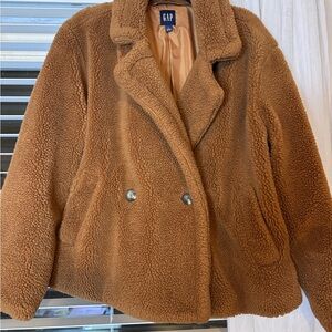 GAP Women's Brown Teddy Jacket